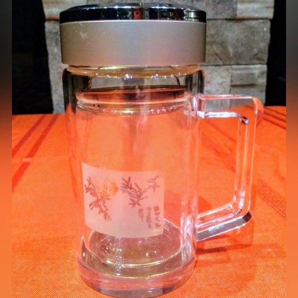 Art glass unique portable drinking ware, thermos and strainer. - Picture 4 of 14